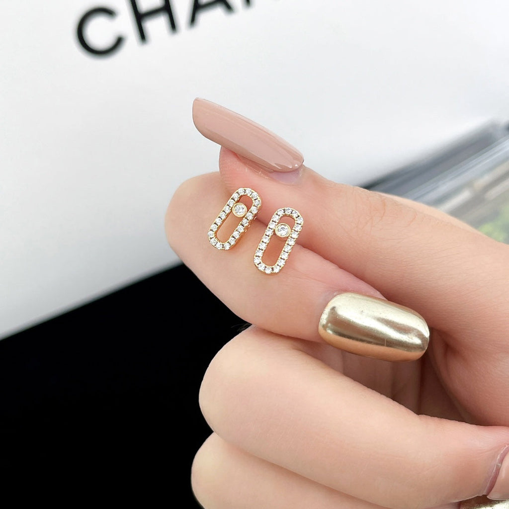 CHAUMET MOVE UNO DIAMOND SMALL EARRINGS