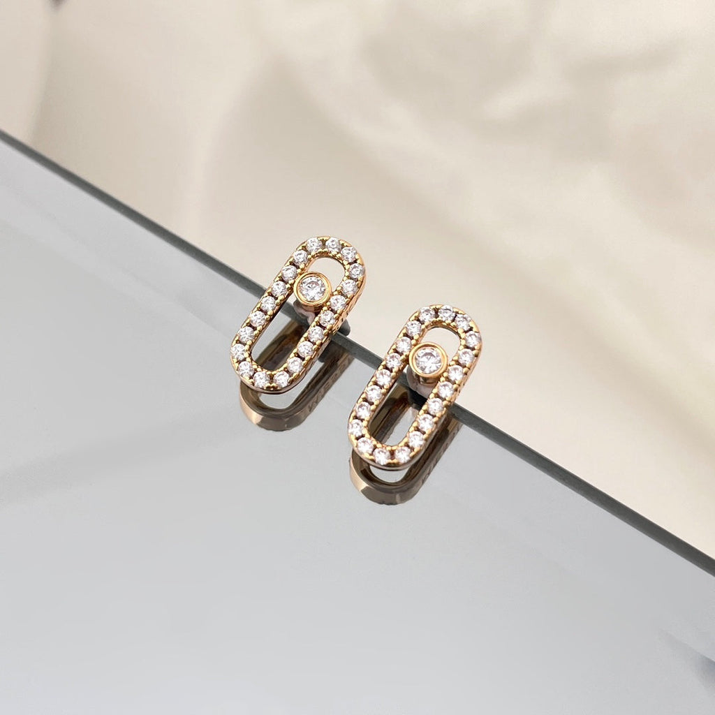 CHAUMET MOVE UNO DIAMOND SMALL EARRINGS