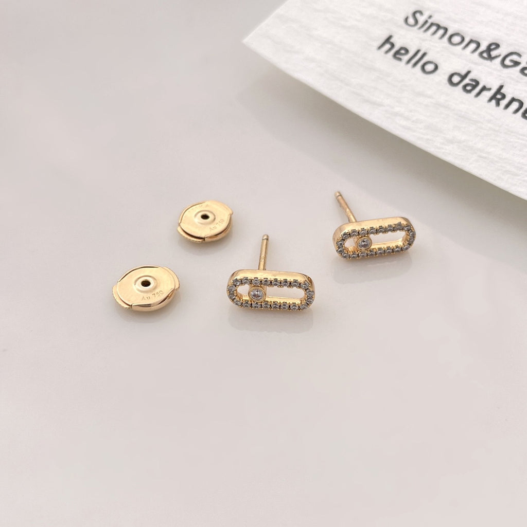 CHAUMET MOVE UNO DIAMOND SMALL EARRINGS