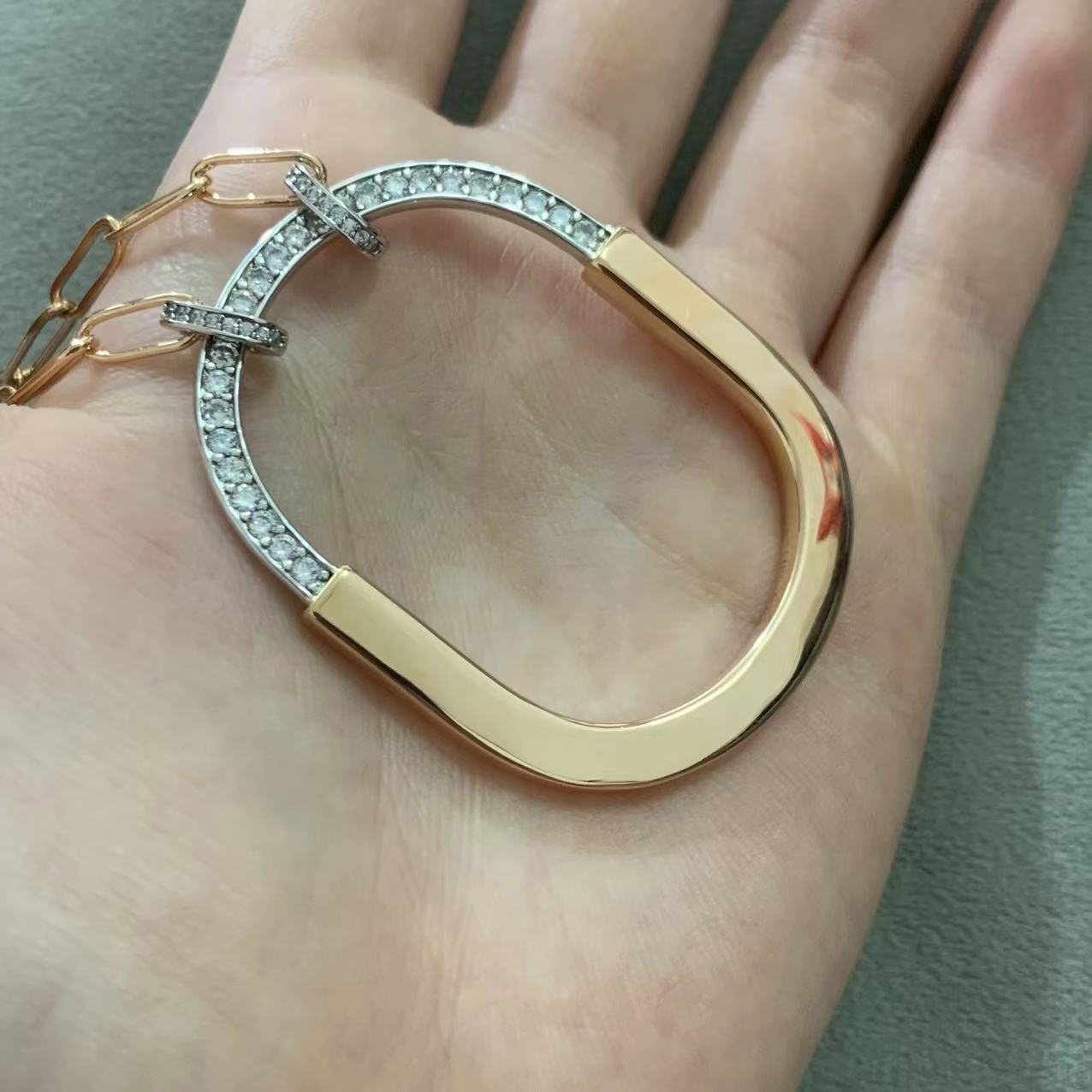 TIFFANY LOCK DIAMOND NECKLACE