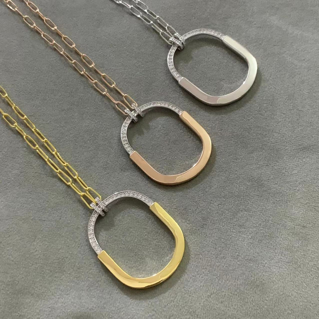 TIFFANY LOCK DIAMOND NECKLACE