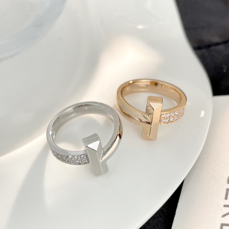TIFFANY T WIDE DIAMOND RING