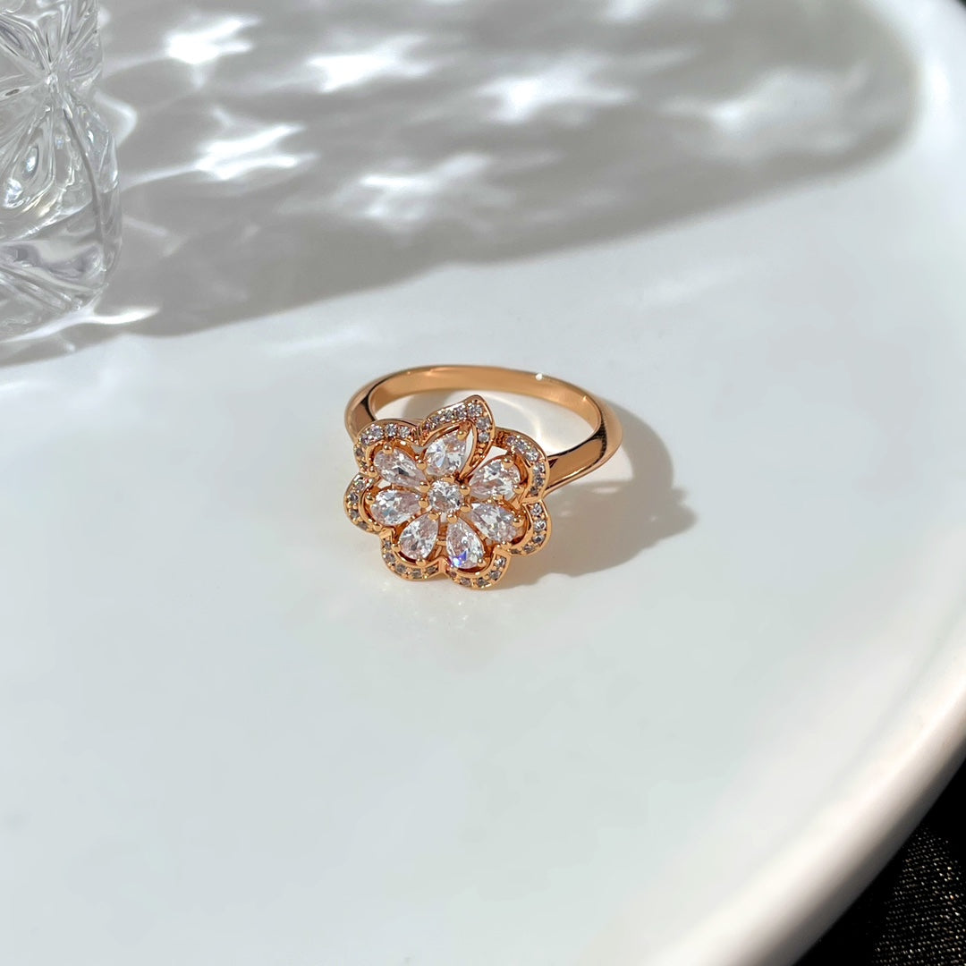 CHOPARD PRECIOUS PINK GOLD DIAMOND RING