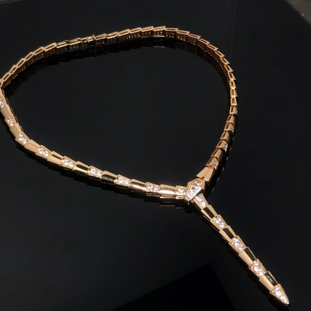 BVLGARI SERPENT VIPER DIAMOND NECKLACE