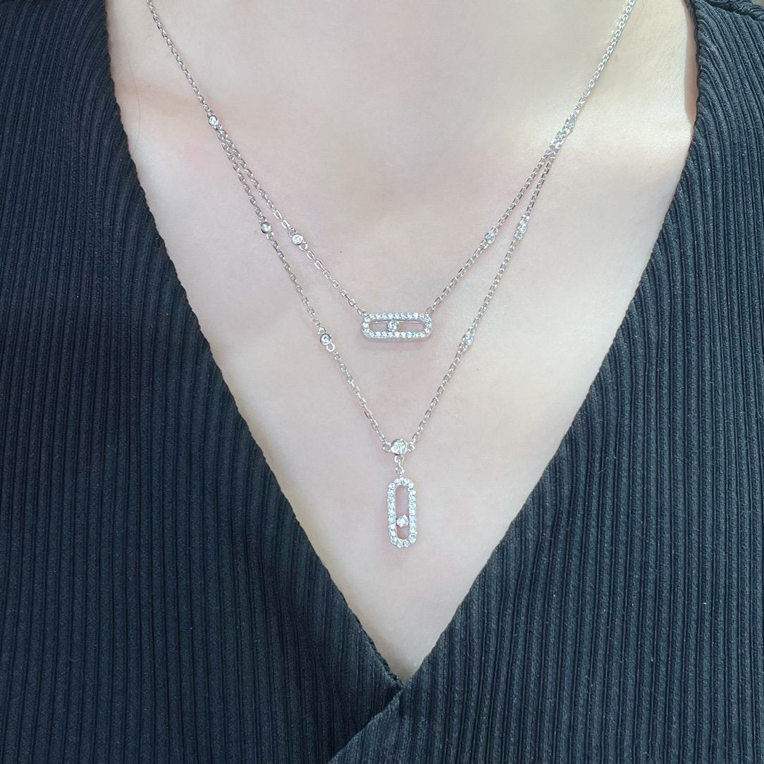 MESSIKA MOVE 2 ROW DIAMOND NECKLACE