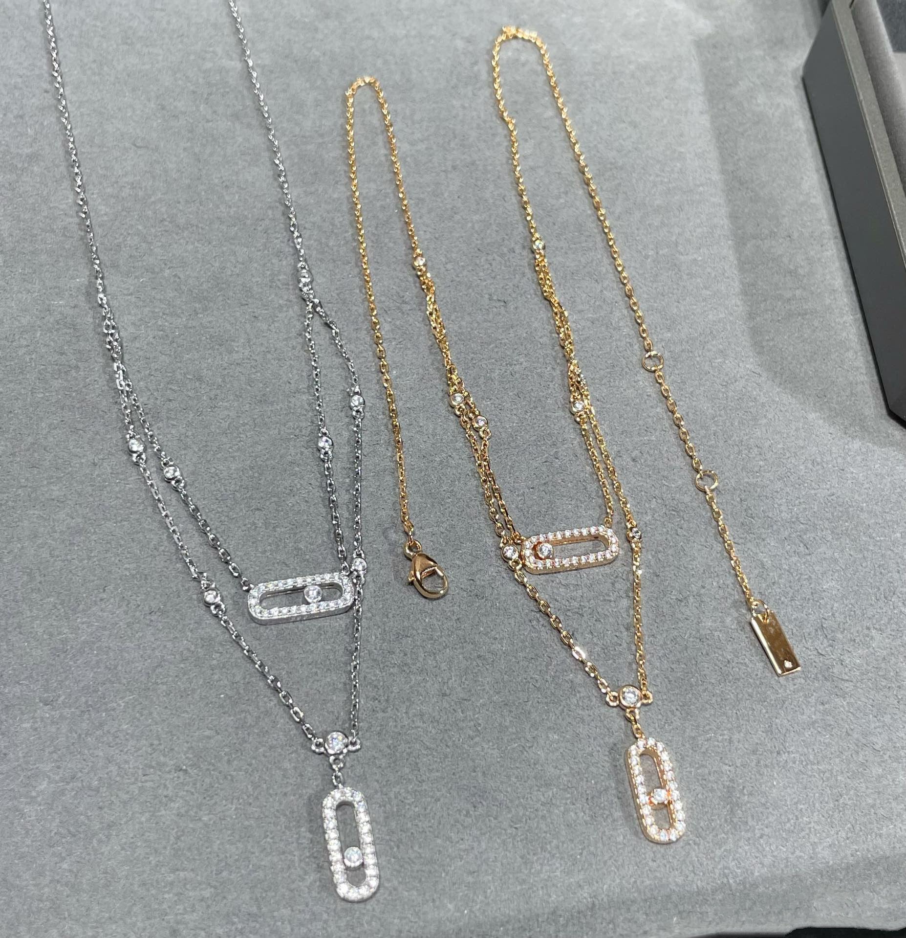 MESSIKA MOVE 2 ROW DIAMOND NECKLACE