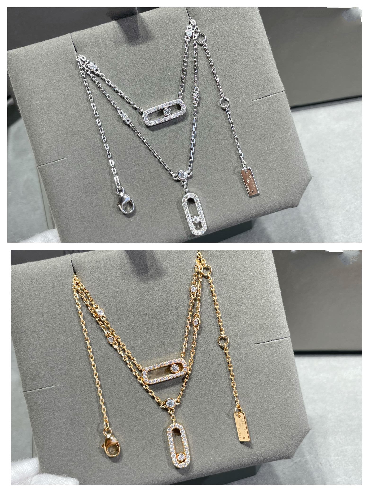 MESSIKA MOVE 2 ROW DIAMOND NECKLACE