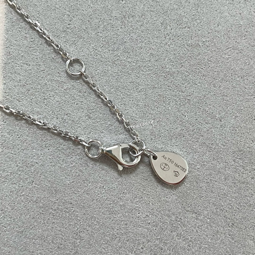 CHAUMET JOSEPHINE BLUE DIAMOND SILVER NECKLACE