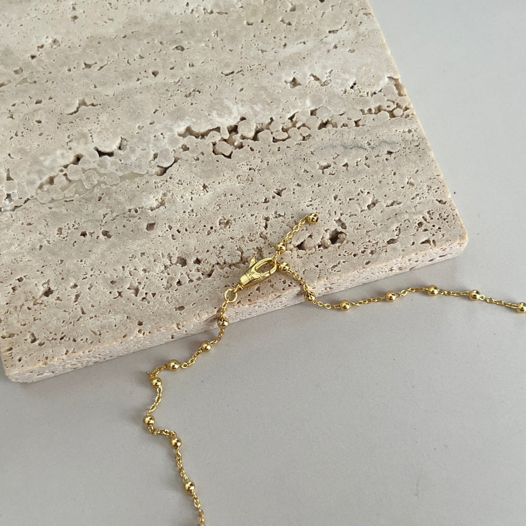 GUCCI GG BALL CHAIN GOLD NECKLACE