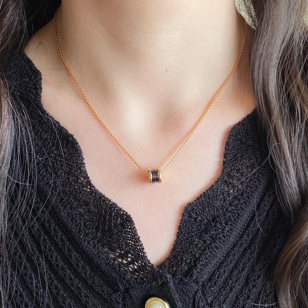 BVLGARI ZERO 1 CERAMIC MINI NECKLACE