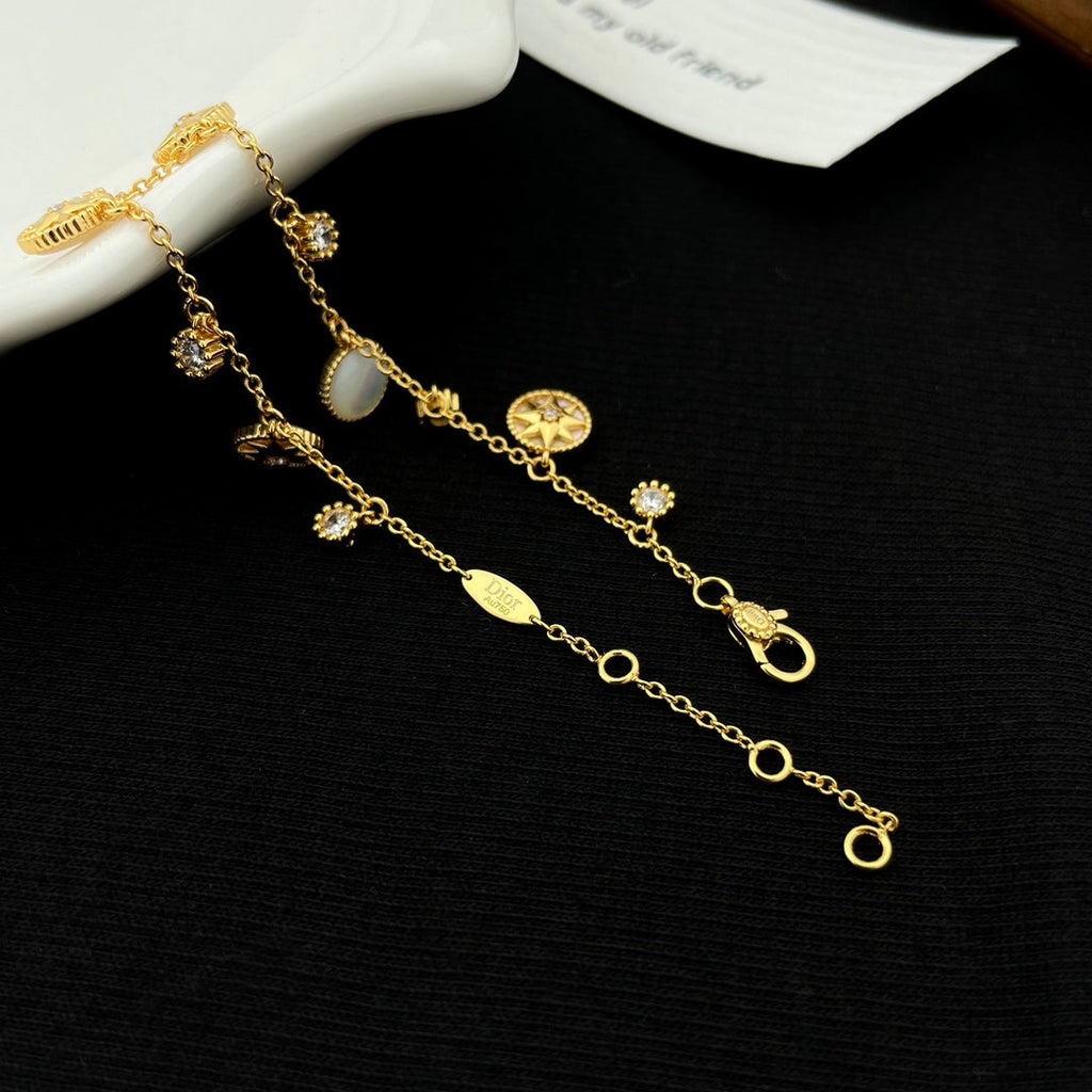 DIOR LUCKY STAR 5 MOTIF 6 DIAMOND BRACELET