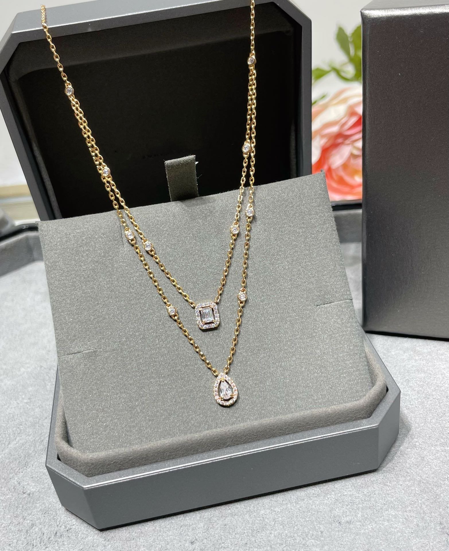 MESSIKA MY TWIN 2 ROW DIAMOND NECKLACE