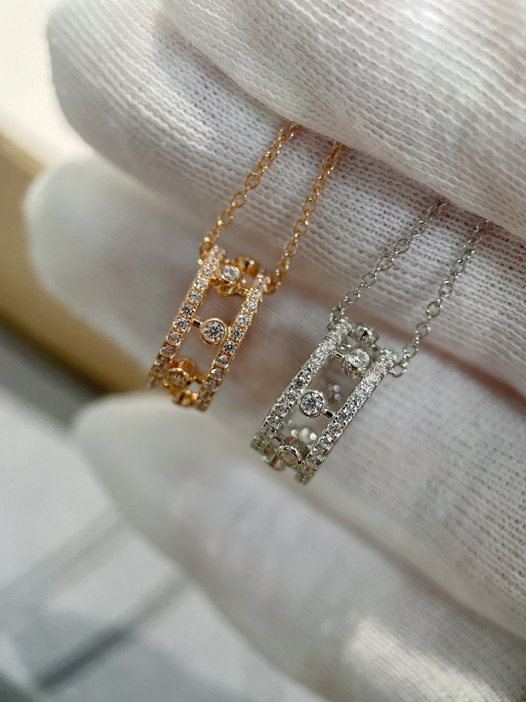 CHAUMET DEWDROP DIAMOND NECKLACE