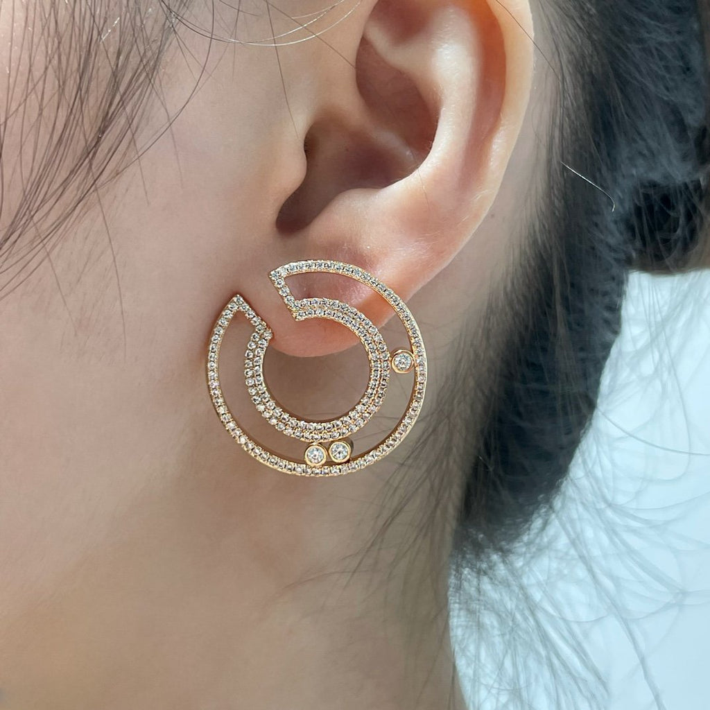 MESSIKA MOVE ROMANE HOOP EARRINGS