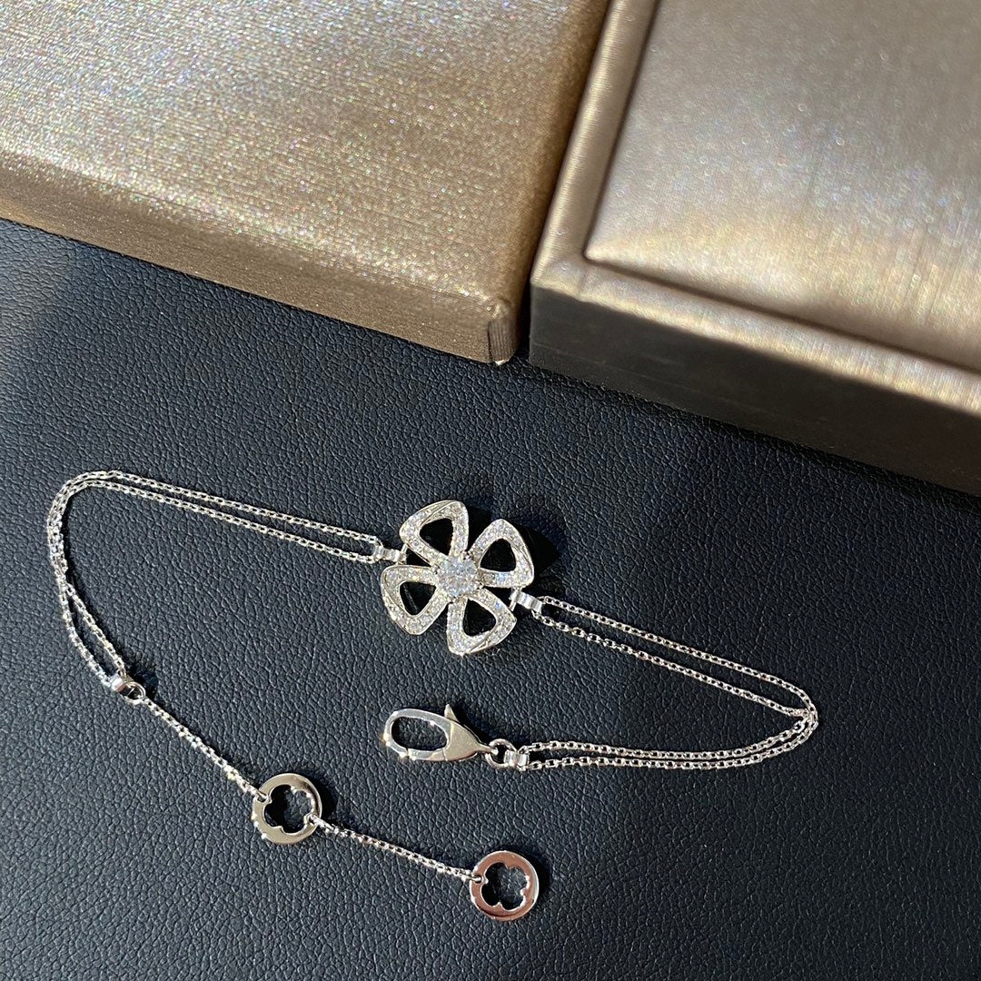BVLGARI FIOREVER DIAMOND CHAIN LINK BRACELET