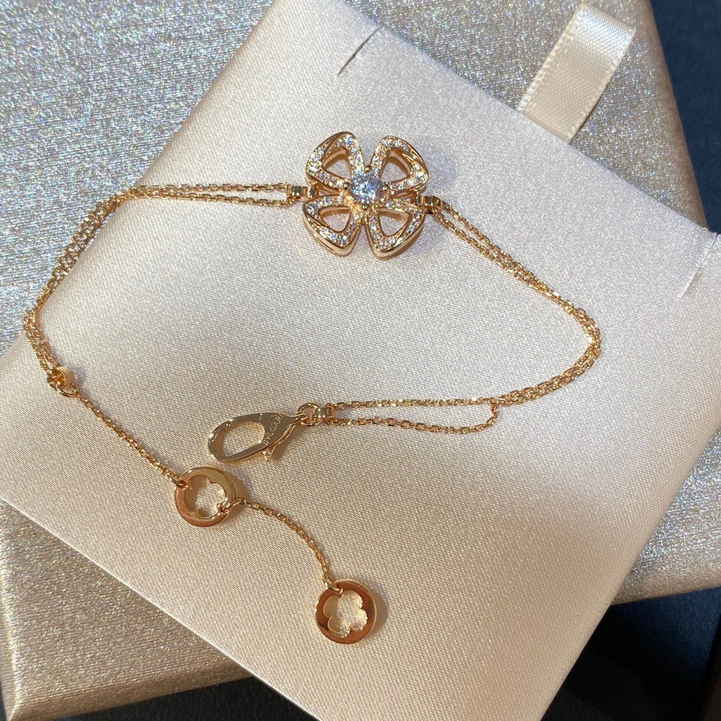 BVLGARI FIOREVER DIAMOND CHAIN LINK BRACELET