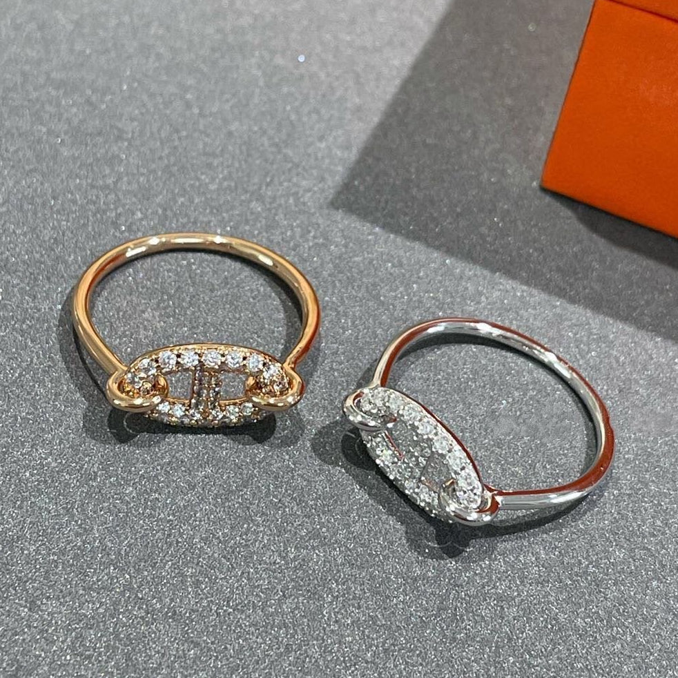 HERMES RONDE SMALL DIAMOND RING