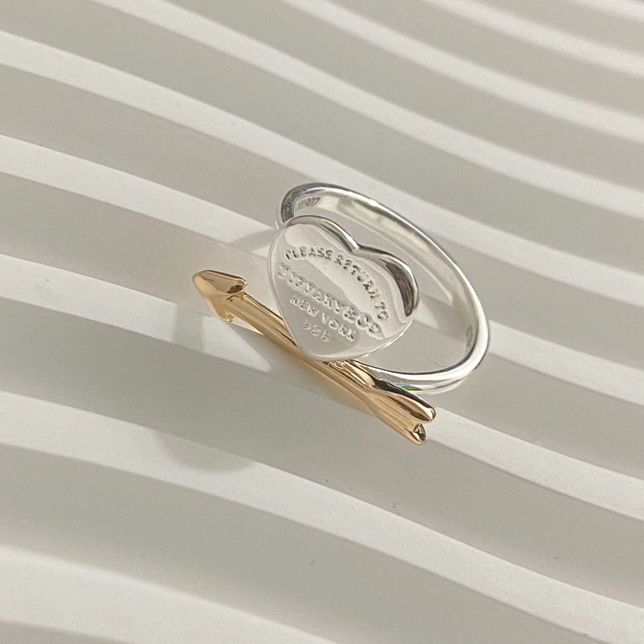 TIFFANY LOVETRUCK HEART AND ARROW RING