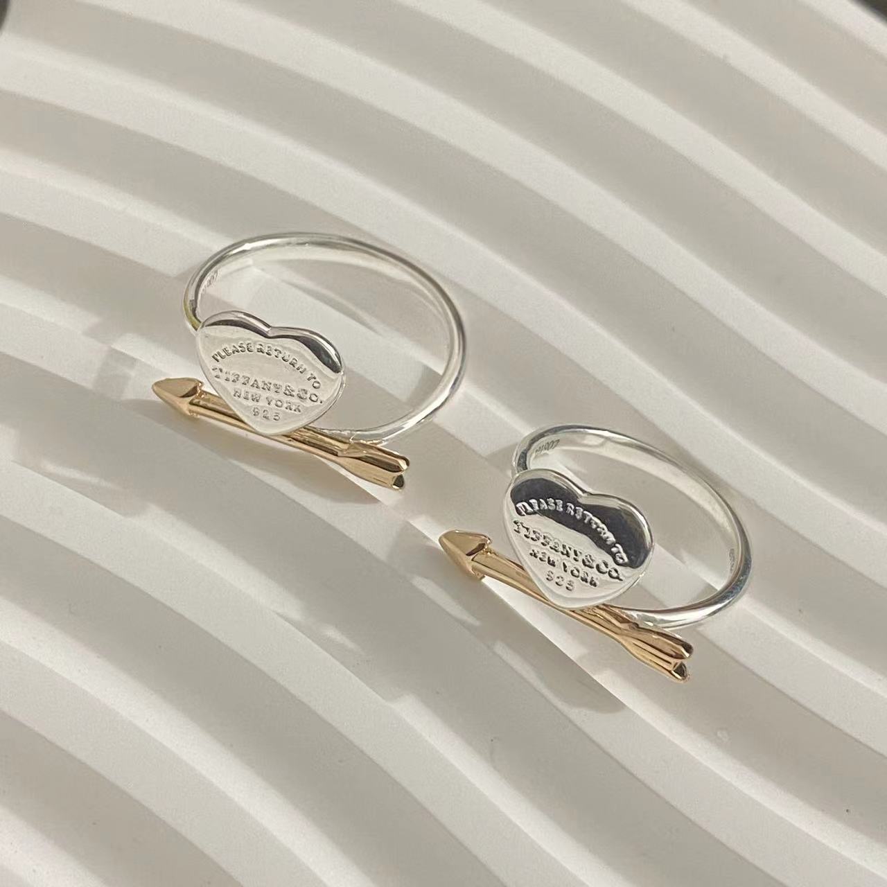 TIFFANY LOVETRUCK HEART AND ARROW RING