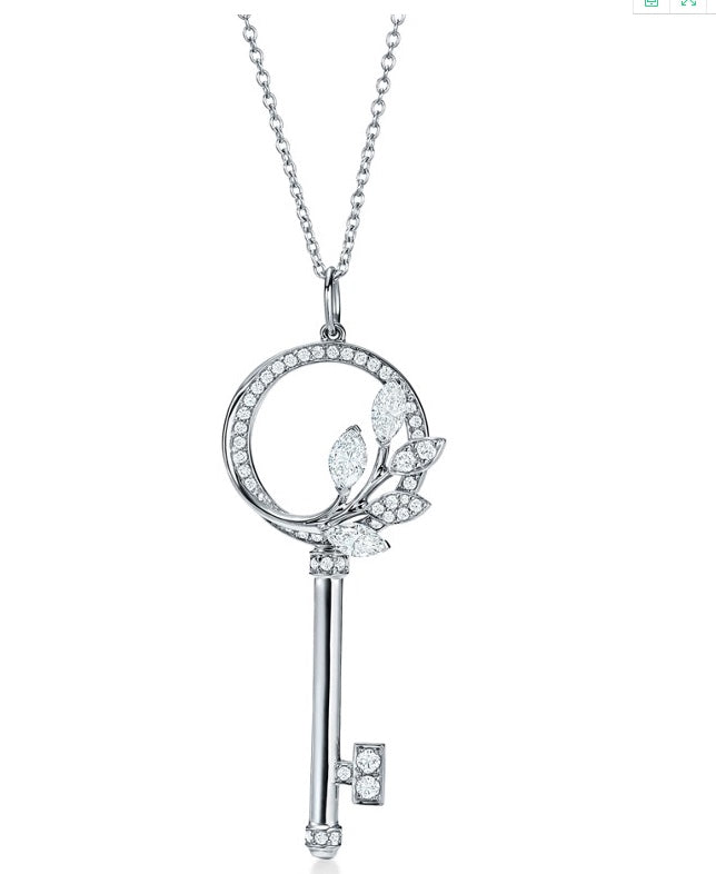 TIFFANY VICTORIA KEY DIAMOND NECKLACE