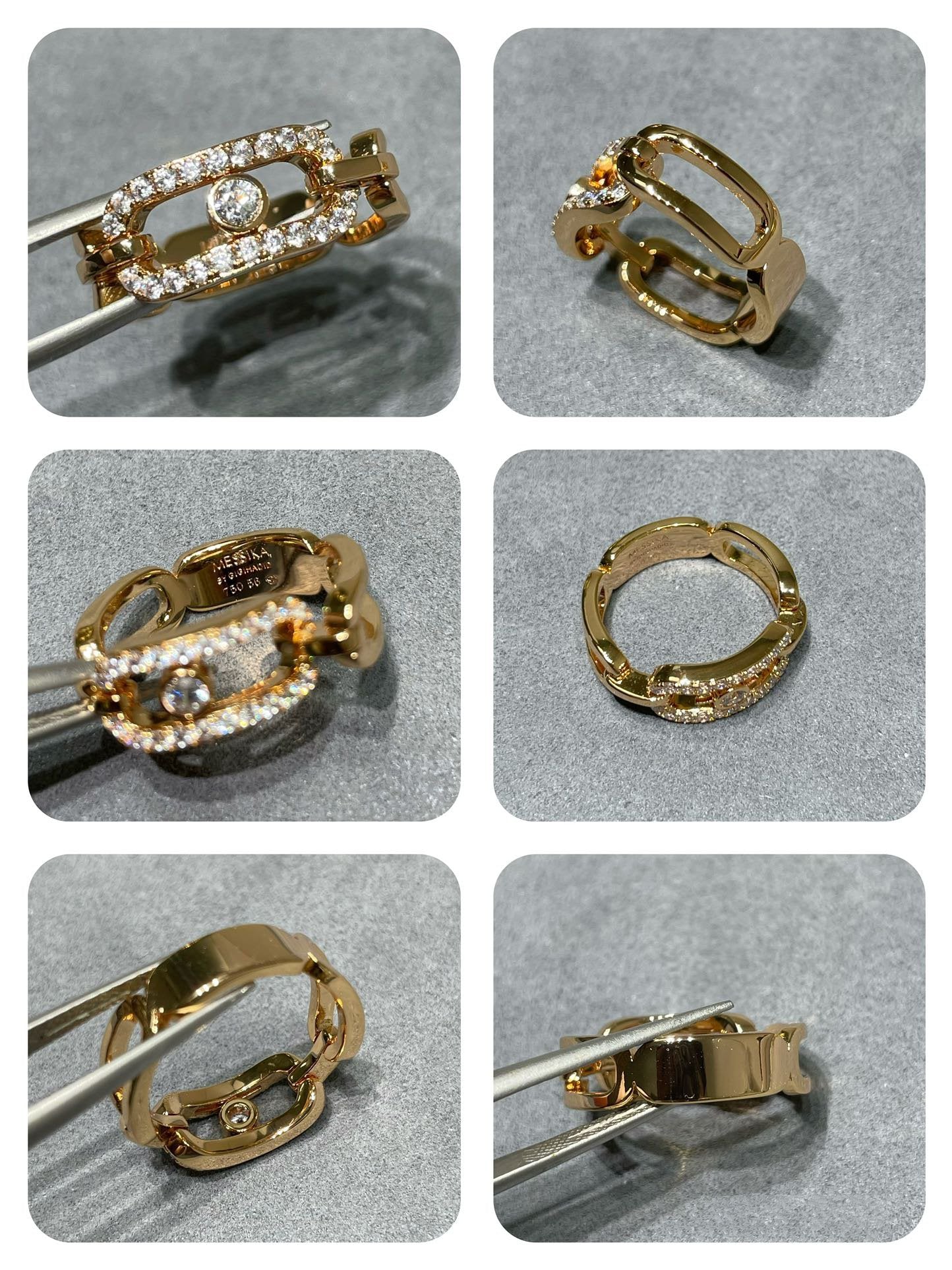 MESSIKA MOVE LINK DIAMOND PAVED RING