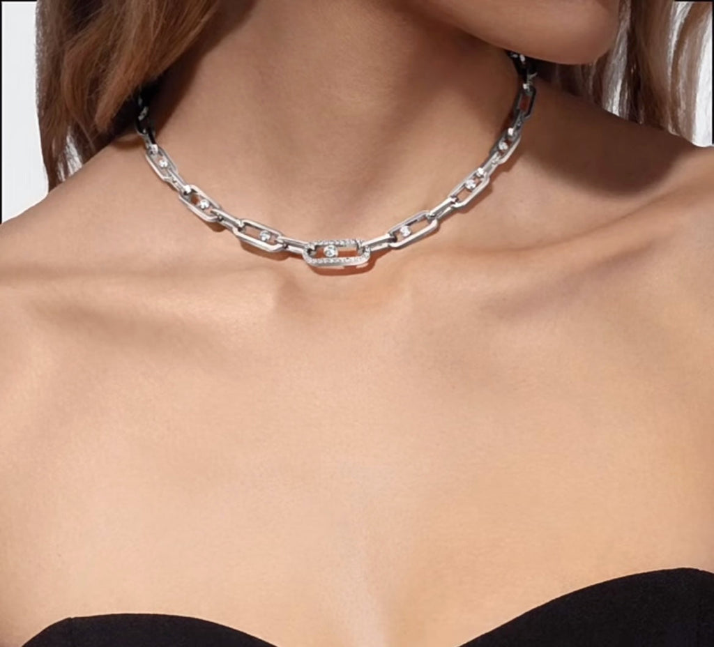 MESSIKA MOVE LINK DIAMOND NECKLACE