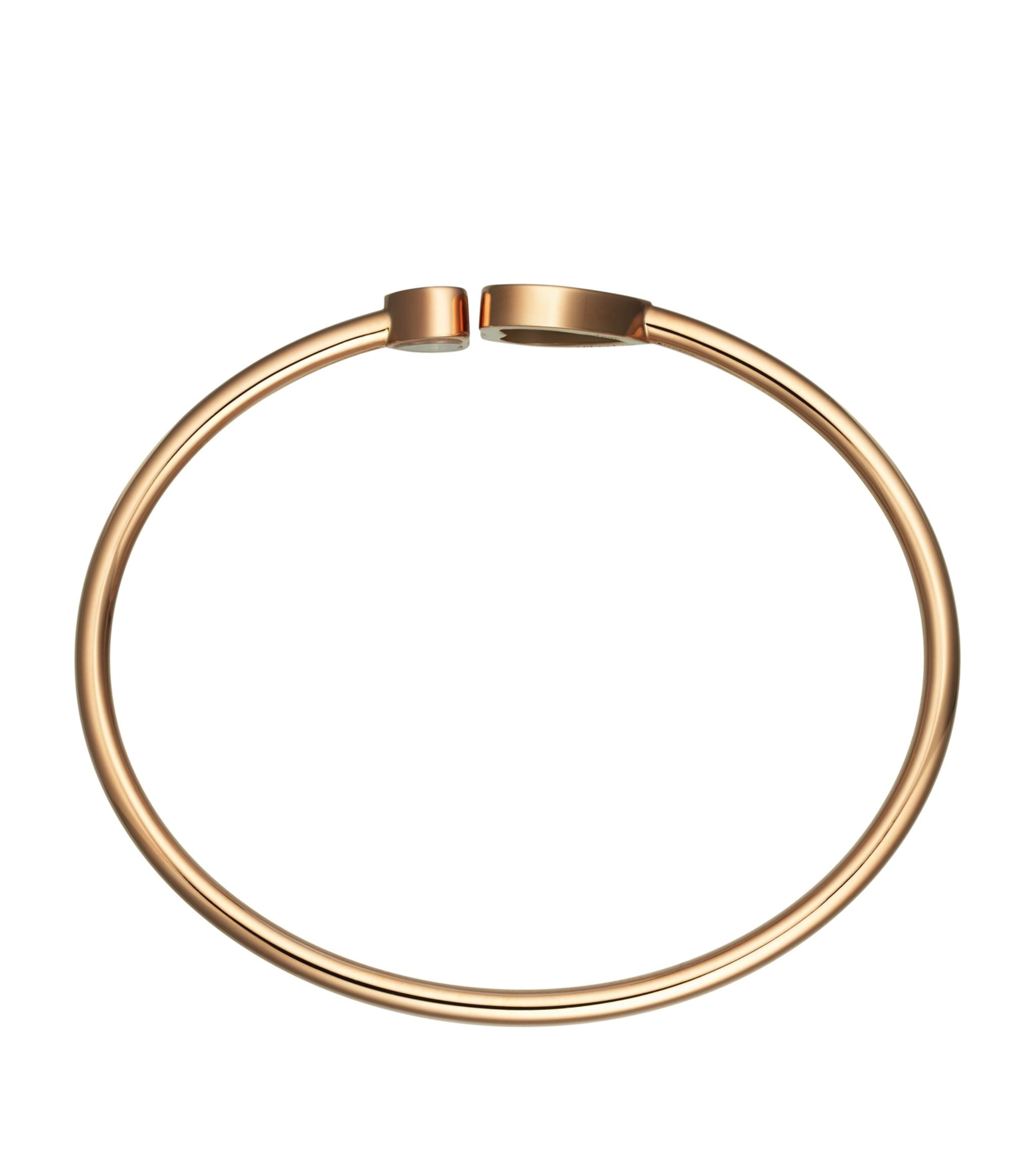 CHOPARD HAPPY HEART PINK GOLD BRACELET DIAMOND