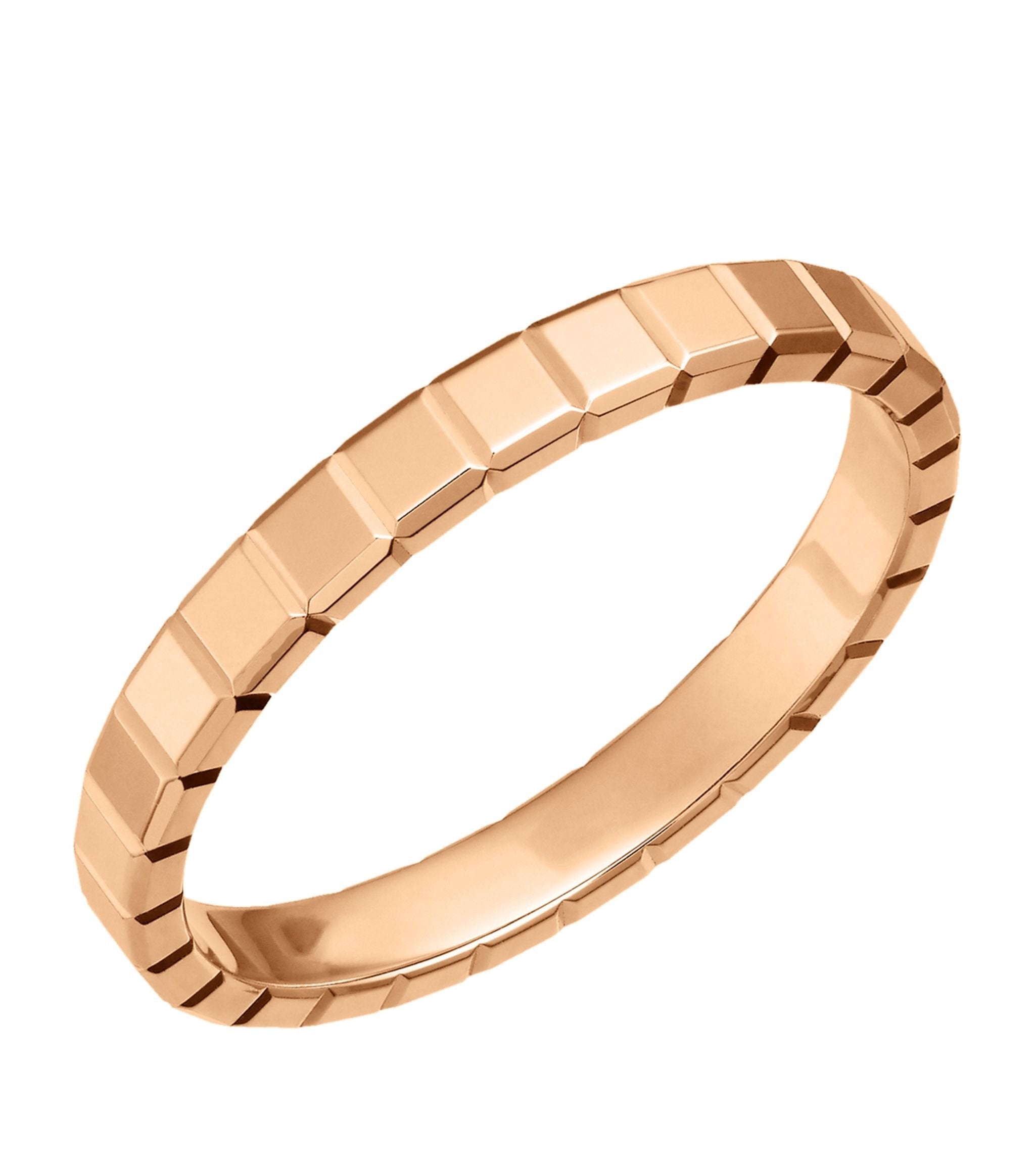 CHOPARD ICE CUBA RING PINK GOLD