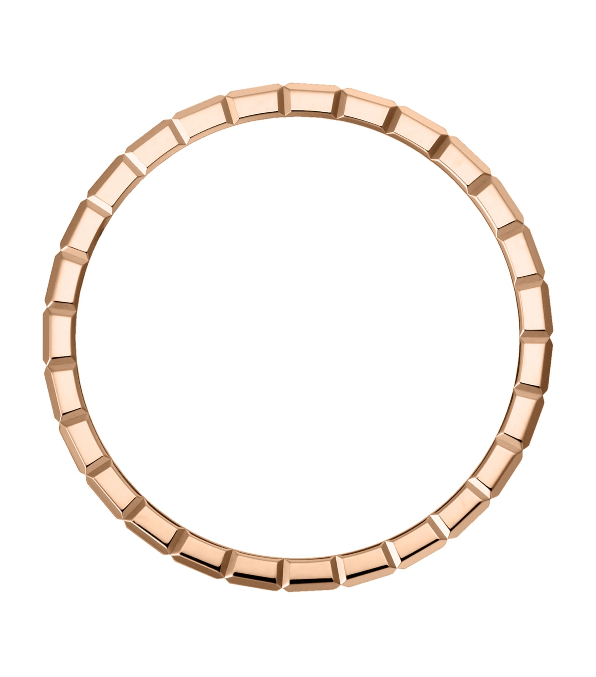 CHOPARD ICE CUBA RING PINK GOLD