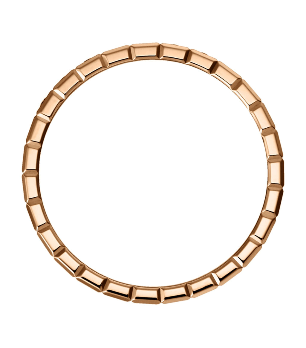 CHOPARD ICE CUBA RING PINK GOLD FULL DIAMOND