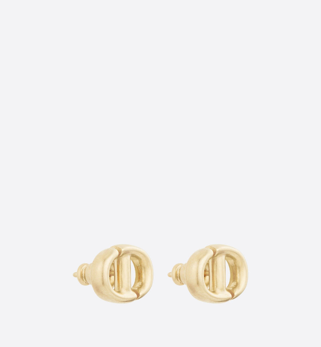 DIOR PETIT CD STUD EARRINGS GOLD