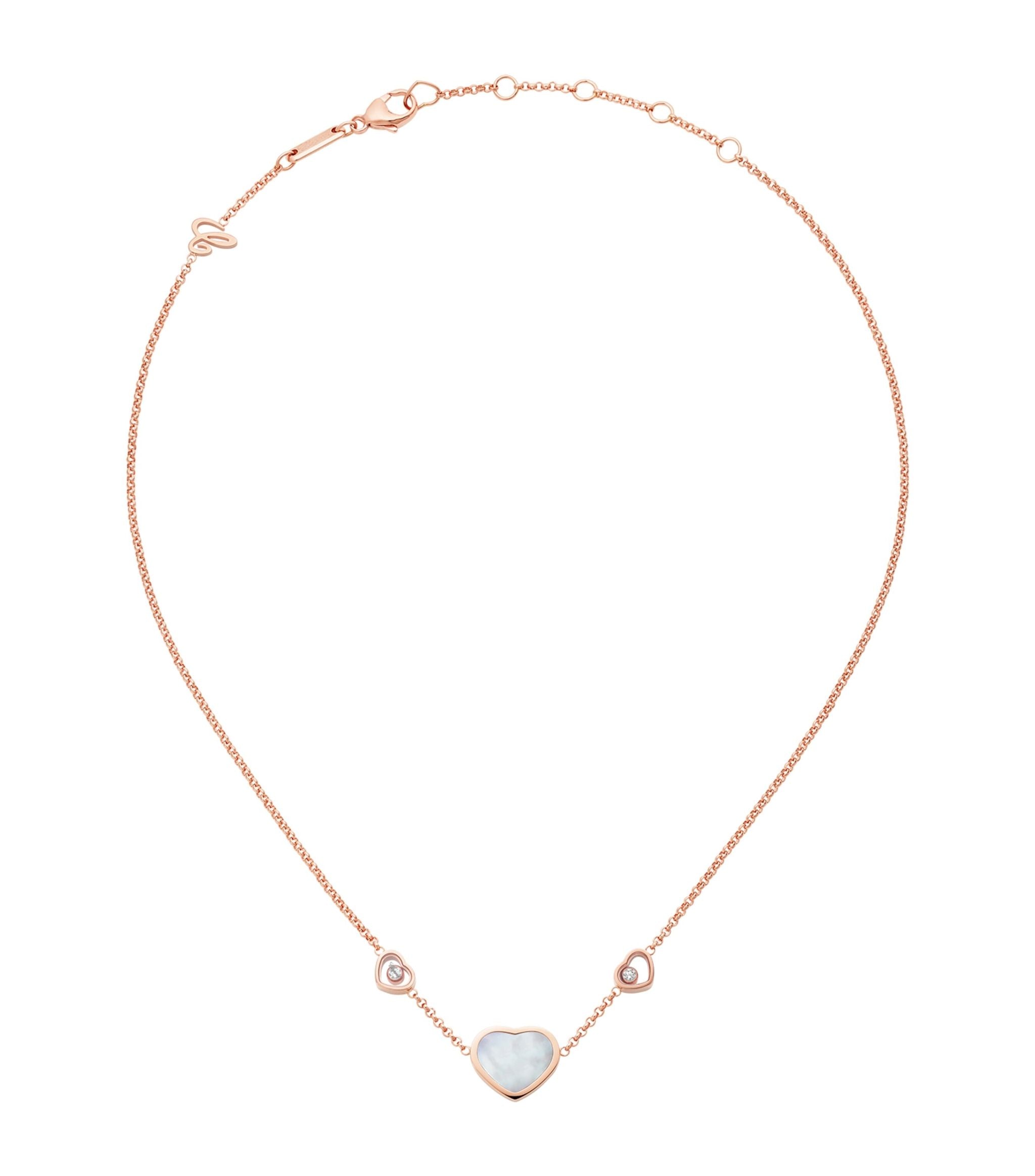 CHOPARD HAPPY HEART NECKLACE 3 MOTIFS