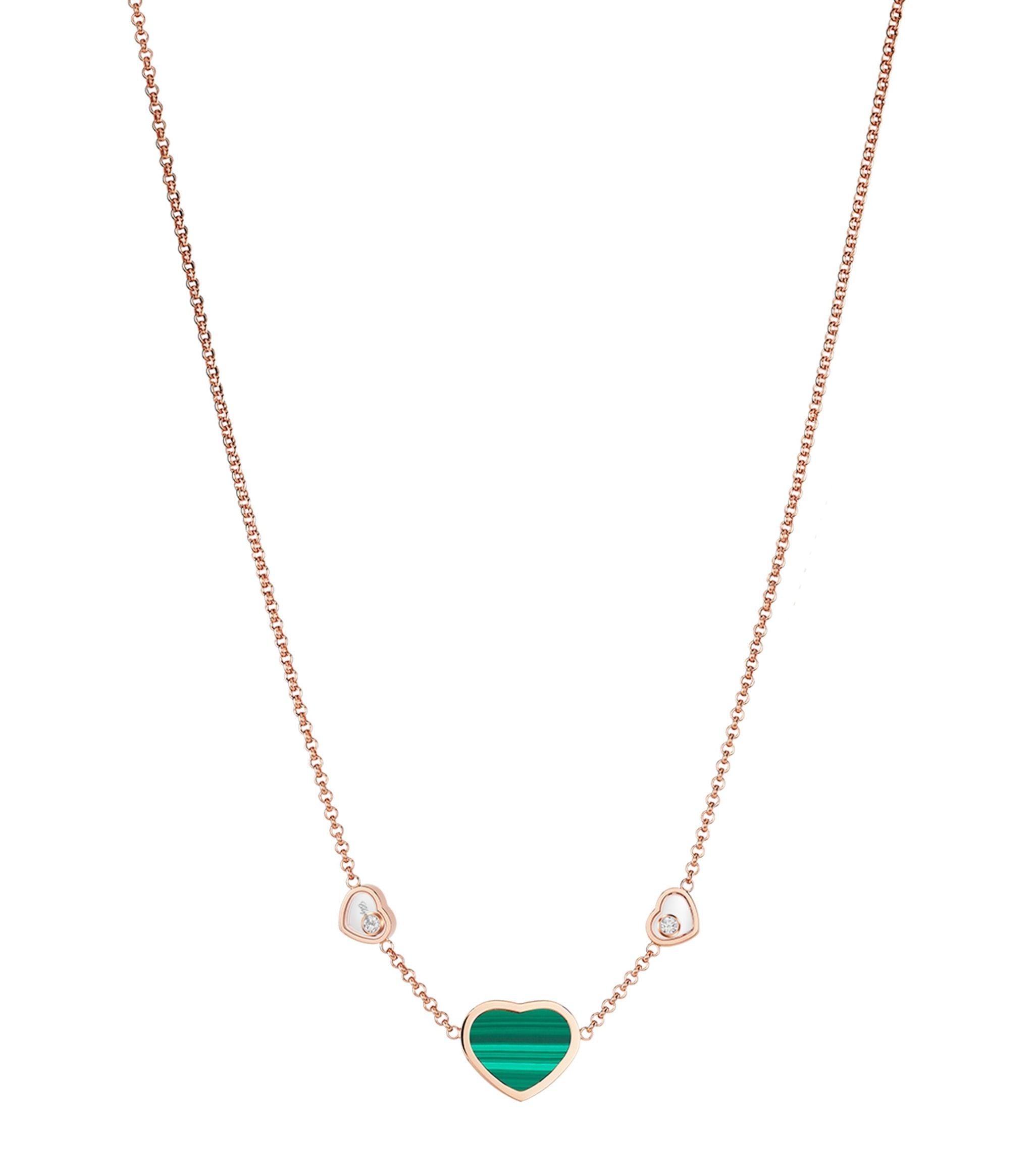 CHOPARD HAPPY HEART NECKLACE 3 MOTIFS