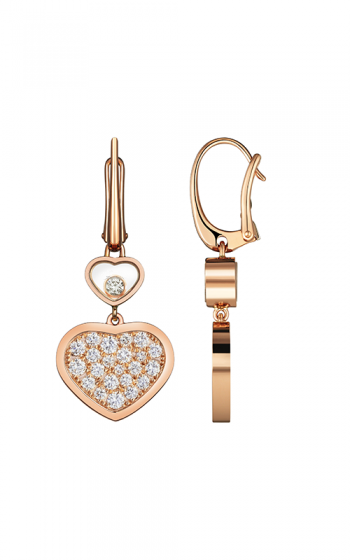 CHOPARD HAPPY HEART EARRINGS FULL DIAMOND