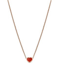 CHOPARD HEART PEDANT CARNELIAN NECKLACE