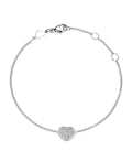 CHOPARD HAPPY HEART SILVER BRACELET DIAMOND