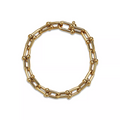 TIFFANY HARDWEAR MEDIUM LINK 20 MOTIF GOLD BRACELET