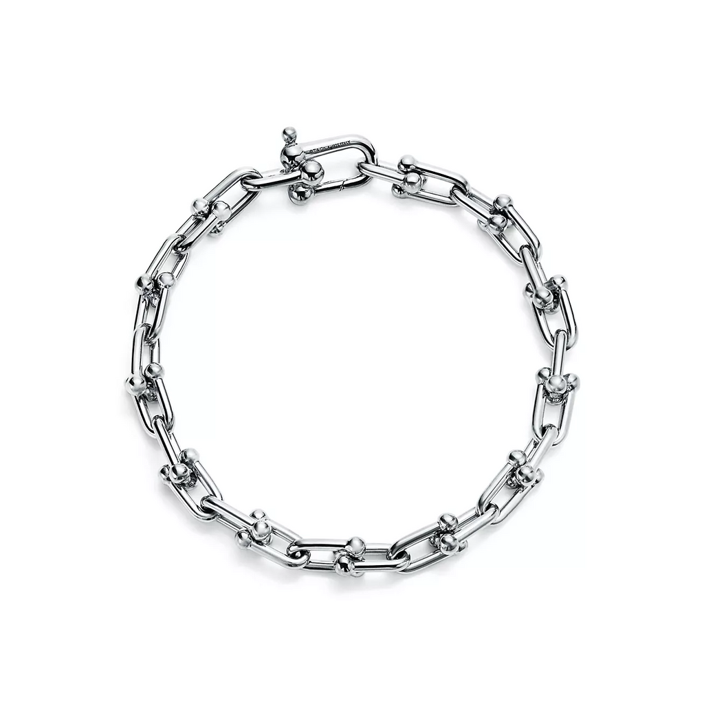 TIFFANY HARDWEAR SMALL LINK 26 MOTIF SILVER BRACELET