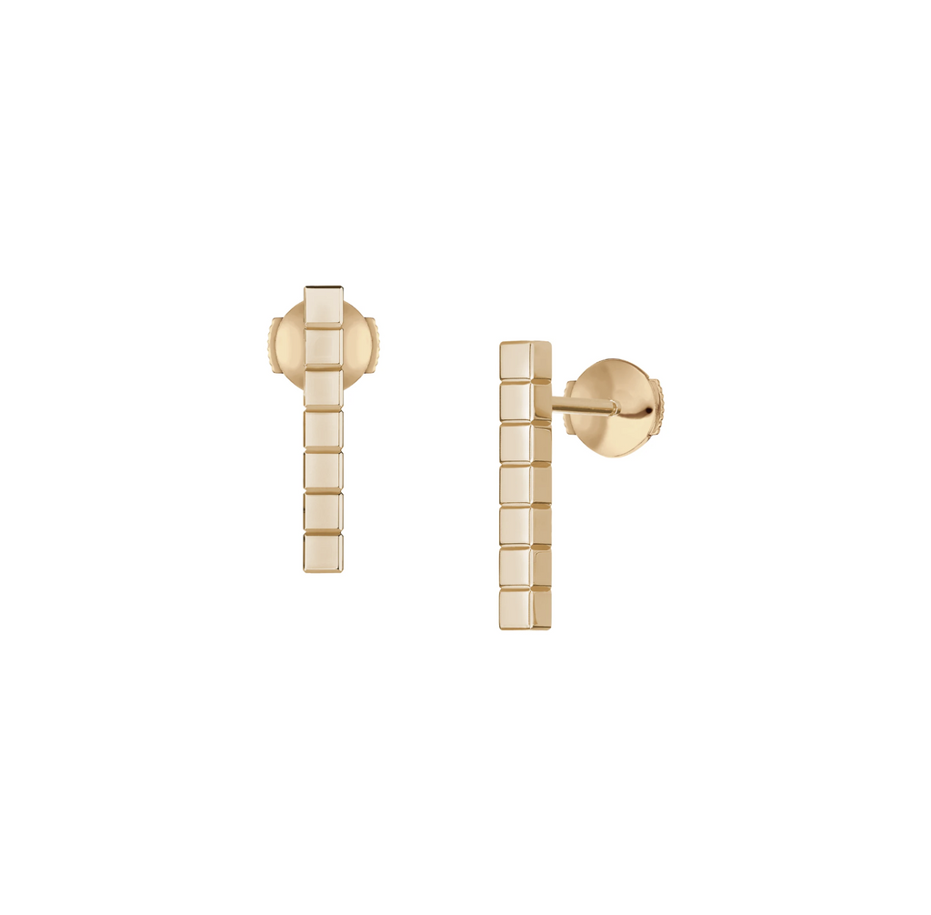 CHOPARD ICE CUBE PINK GOLD EARRINGS
