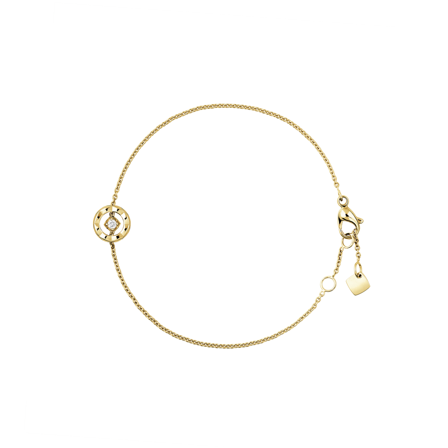 Chanel Coco Quilted Motif Diamond Bracelet