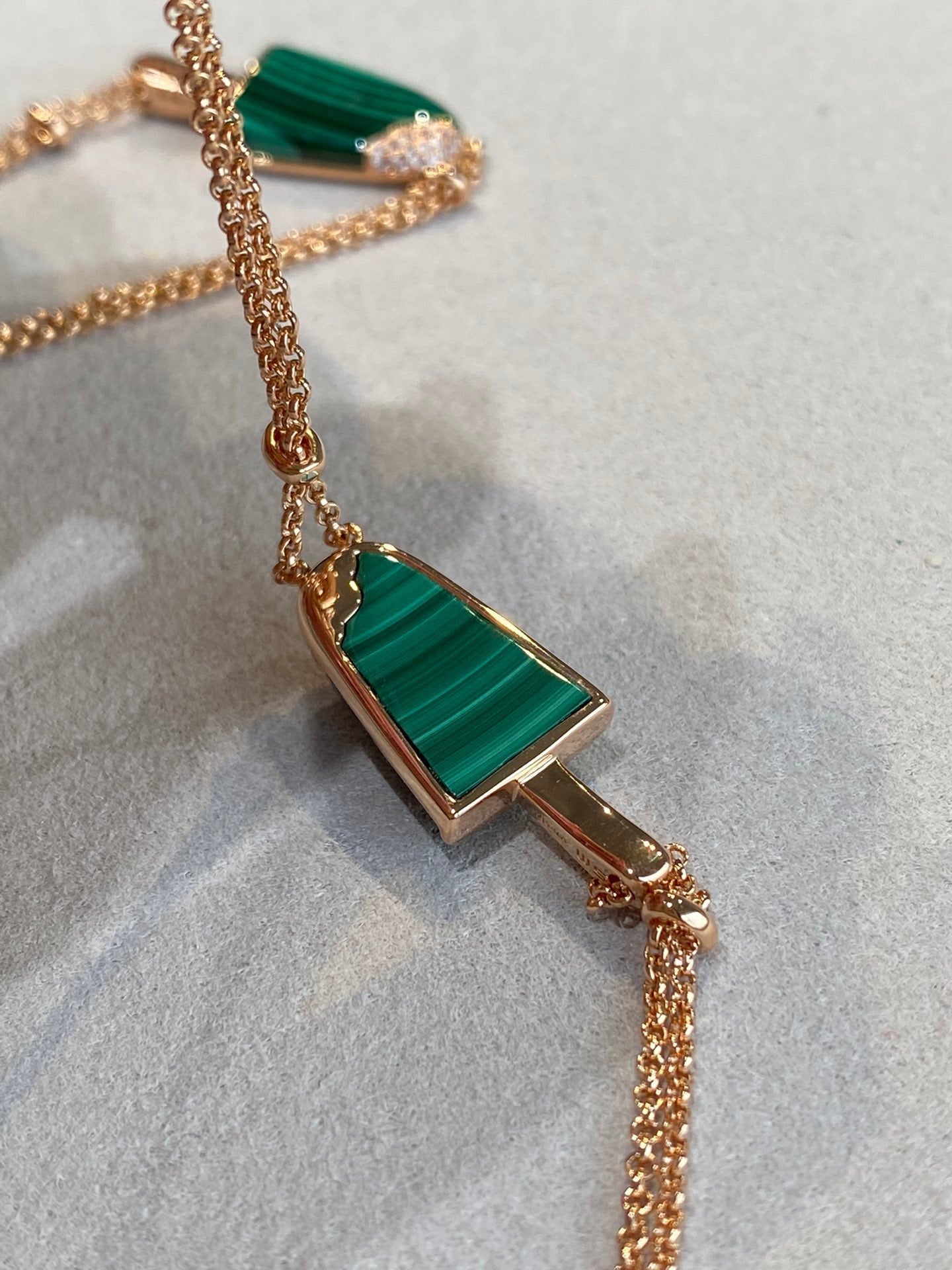 BVLGARI BVL ICE CREAM BAR MALACHITE BRACELET
