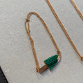 BVLGARI BVL ICE CREAM BAR MALACHITE BRACELET