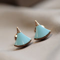 BVLGARI DIVAS DREAM EARRINGS TURQUOISE PINK GOLD