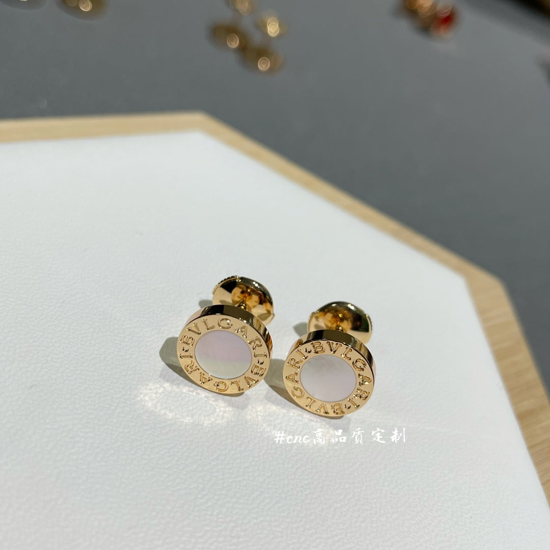 BVLGARI BVL EARRINGS CLUSTER WHITE GOLD