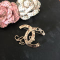 Chanel Brooch Pink Gold 159602