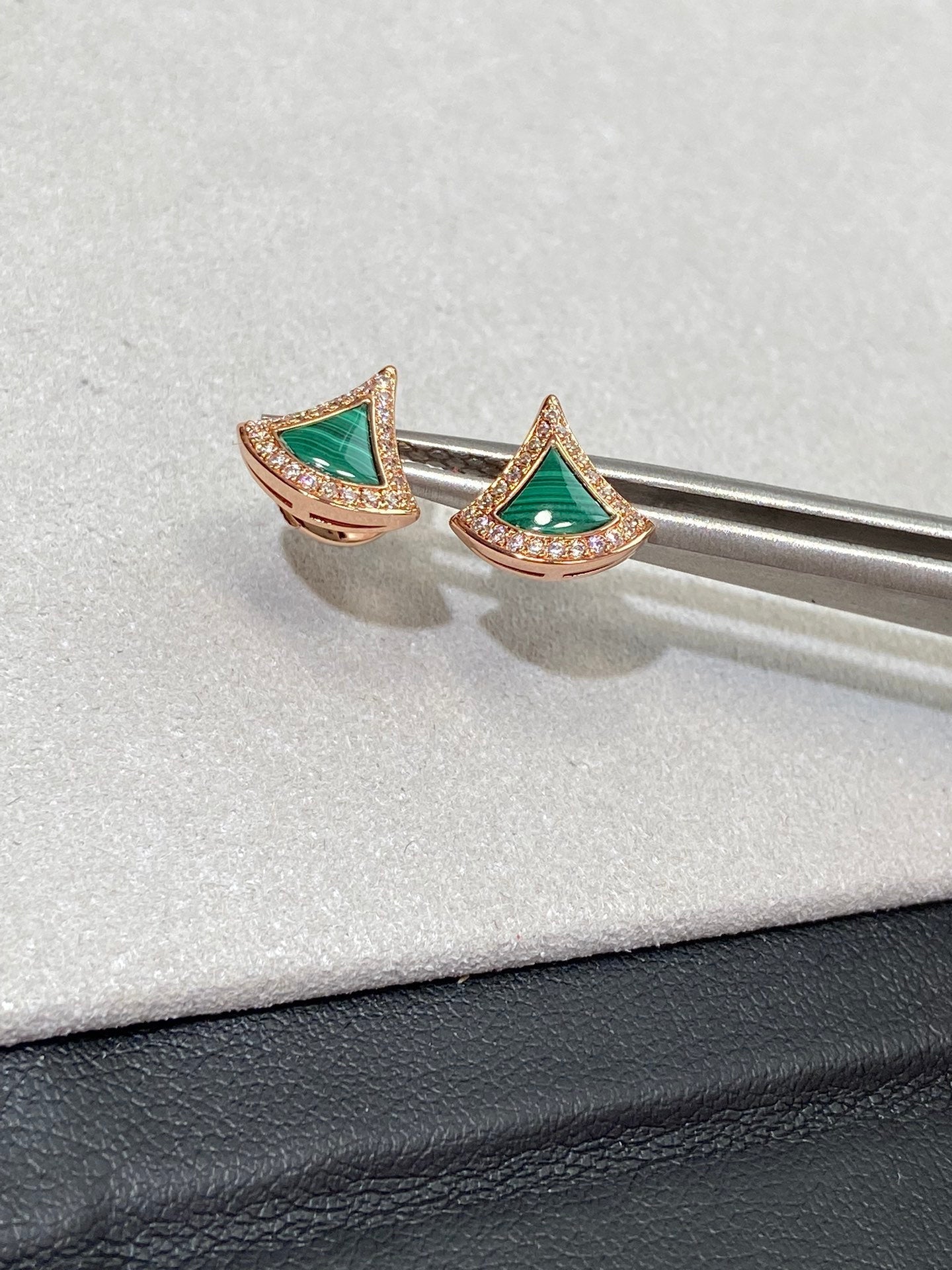 BVLGARI DIVAS DREAM EARRINGS PINK GOLD DIAMOND