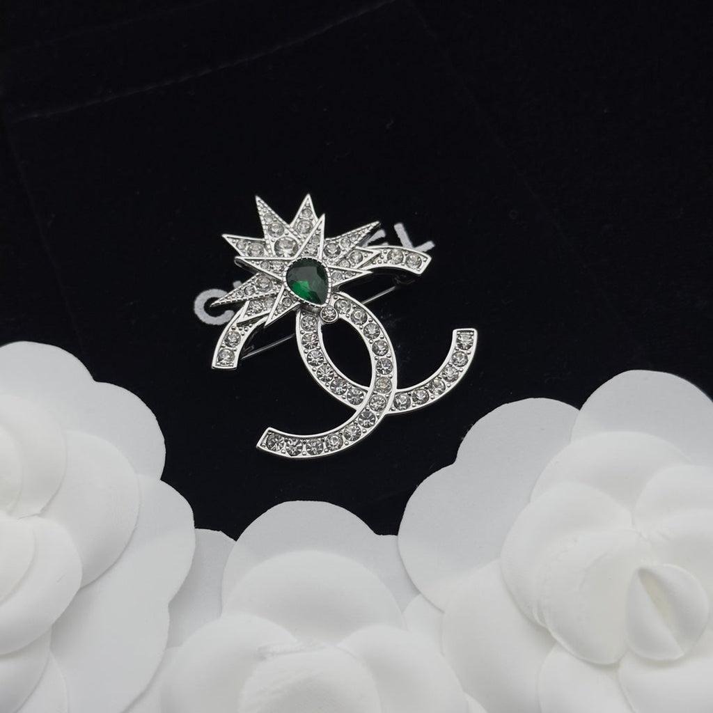Chanel Brooch Silver 179446