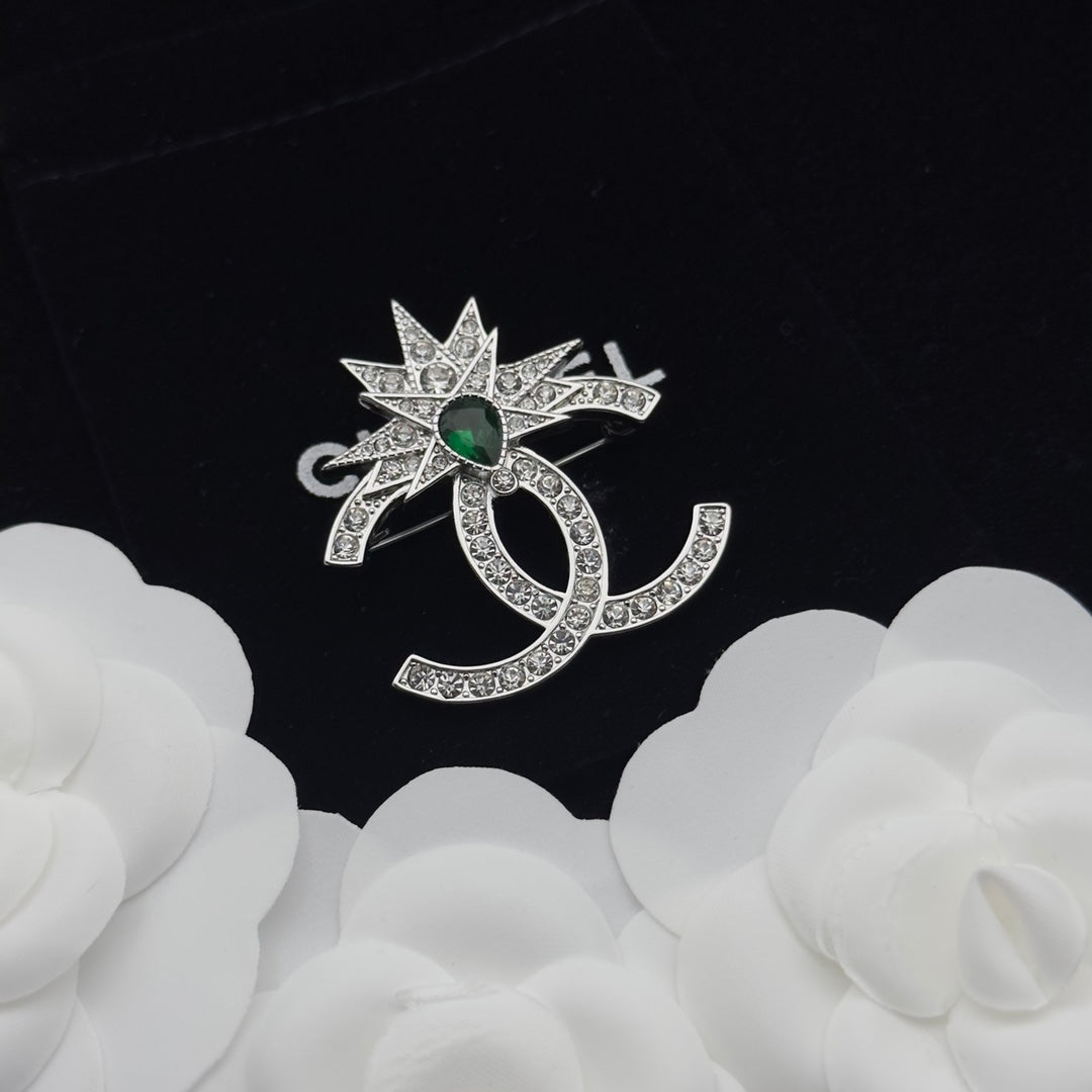 Chanel Brooch Silver 179446
