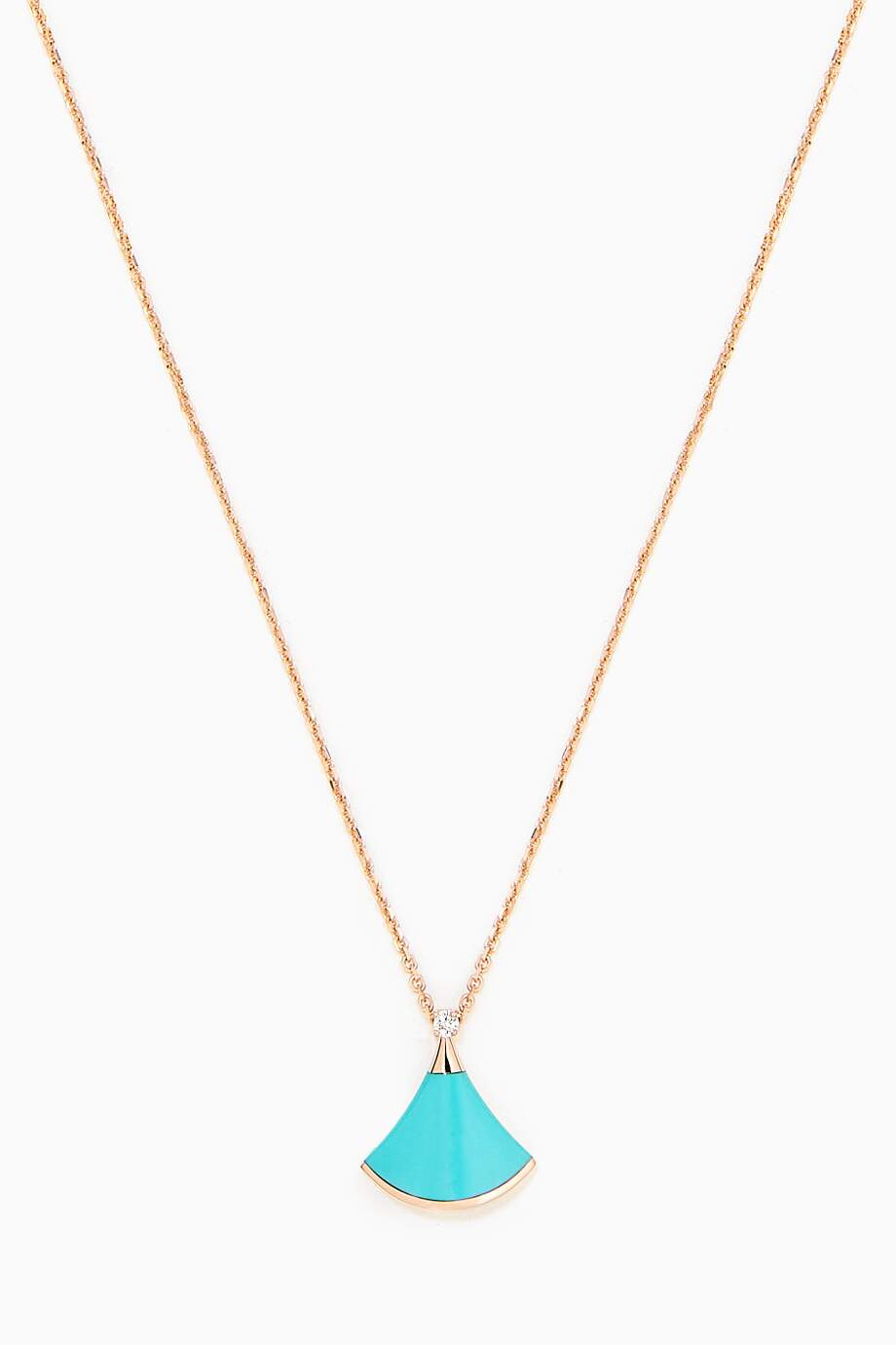 BVLGARI DREAM NECKLACE TURQUOISE PINK GOLD