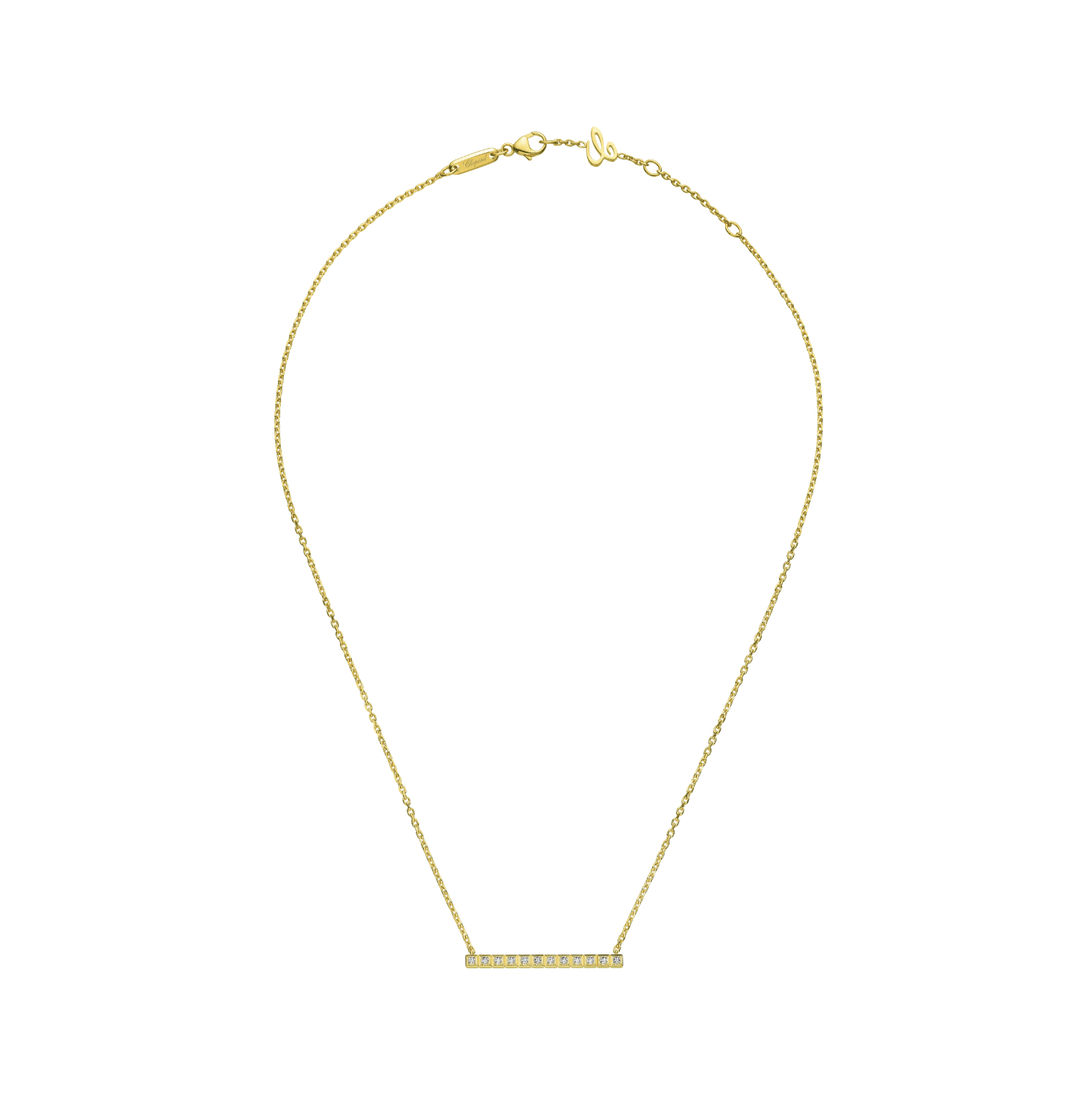CHOPARD ICE CUBE FULL-SET DIAMONDS NECKLACE